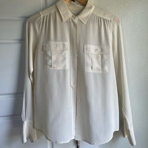 J.Crew Silk Button Down